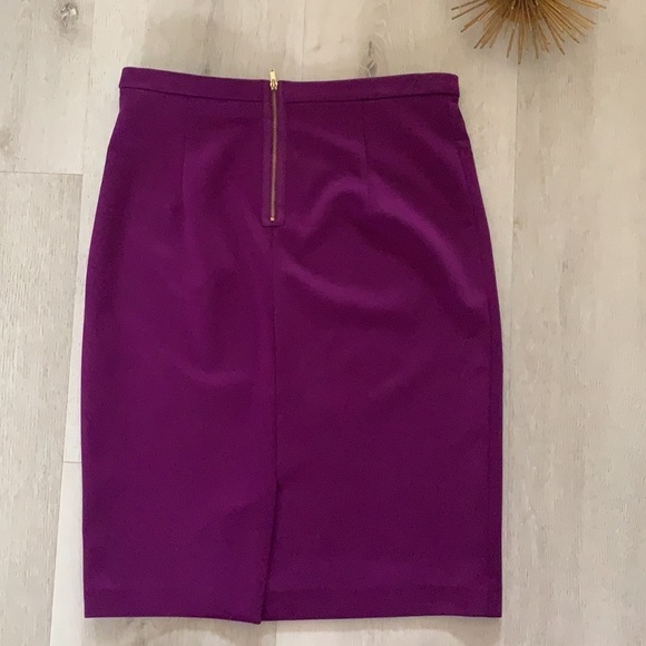 The Limited High Waist‎ Pencil Skirt purple gold zipper career or casual size 2 - Picture 7 of 11